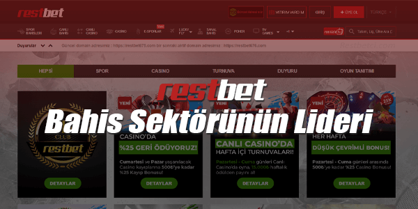 Restbet Bahis Sektörünün Lideri